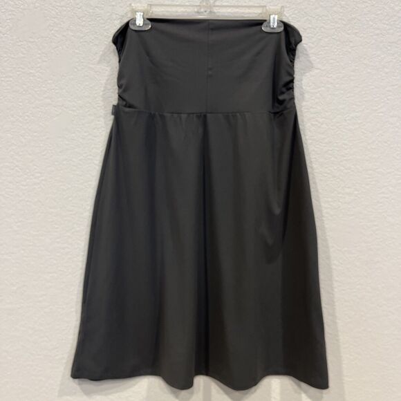 EDDIE BAUER Gray Strapless Knit Dress Size Medium - Picture 2 of 2